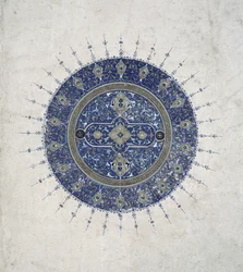 Une shamsa, ou petit soleil, d